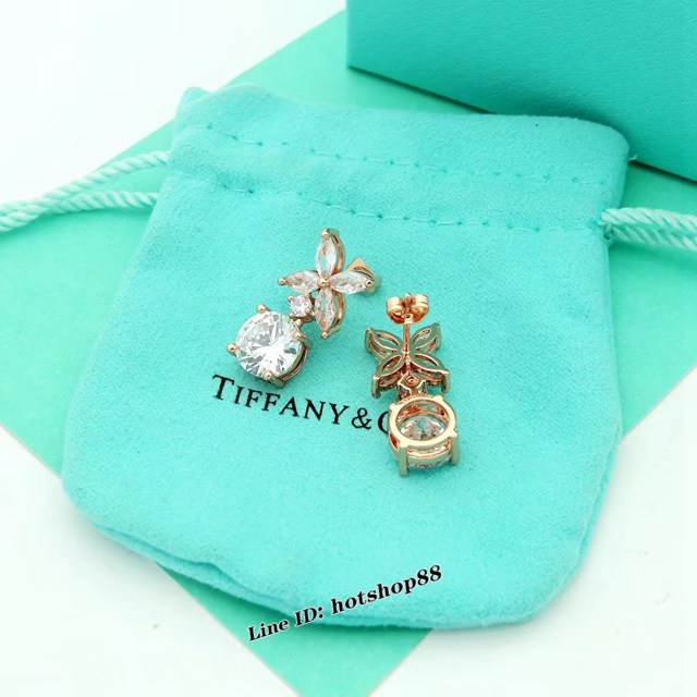 Tiffany新款鑽石耳吊耳釘 蒂芙尼馬眼Tiffany耳環 zgb3115